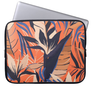 Moderne exotische Dschungel-Pflanze illustrieren M Laptopschutzhülle