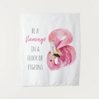 Moderne exotische rosa Wasserfarben-Flamingos mit