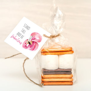 Moderne exotische Stand groß und sein fabelhaft Fl Geschenkanhänger