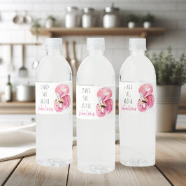 Moderne exotische Stand groß und sein fabelhaft Fl Wasserflaschenetikett