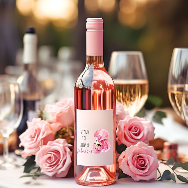 Moderne exotische Stand groß und sein fabelhaft Fl Weinetikett (Von Creator hochgeladen)