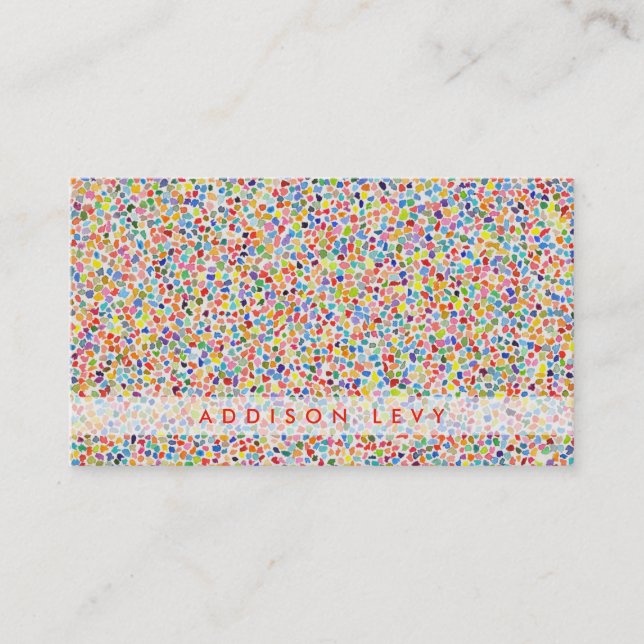 Moderne expressionistische Art Wasserfarbenmalerei Terminkarte (Vorderseite)