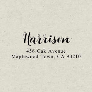 Moderne Extravagante Skriptkalligrafie Einfach Permastempel