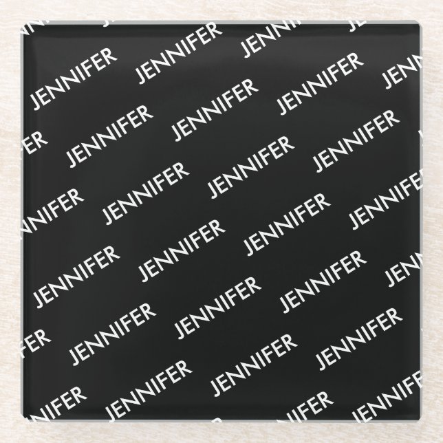 Moderne Extravaganz Sie nennen es Personalisiert s Glasuntersetzer (Vorderseite)