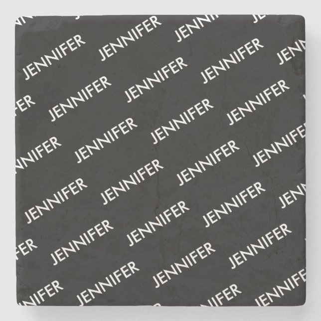Moderne Extravaganz Sie nennen es Personalisiert s Steinuntersetzer (Vorderseite)