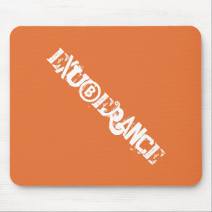 Moderne Exuberance Orange Bold Graffiti Typografie Mousepad