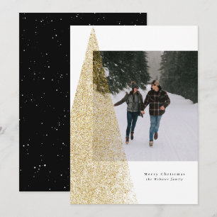 Moderne falsche Goldbaum schwarz weiß Weihnachten