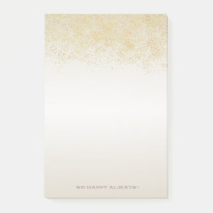 Moderne falsche Goldkonfetti - Personalisiert Post-it Klebezettel