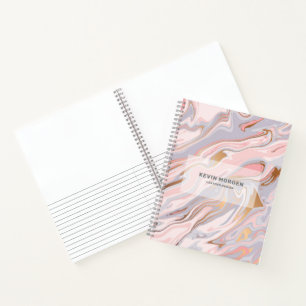 Moderne falsche Marmortextur Notizbuch