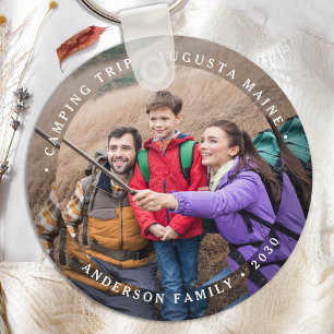 Moderne Familie 2 Foto Einzigartiges Personalisier Schlüsselanhänger