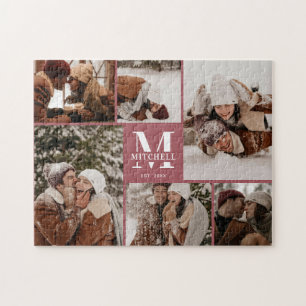 Moderne Familie 6 Foto Collage Instagramm Bilder Puzzle
