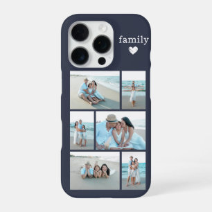 Moderne Familie 6 Foto Grau iPhone 16 Pro Hülle