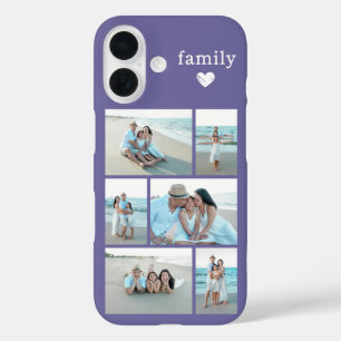 Moderne Familie 6 Foto Lila iPhone 16 Hülle