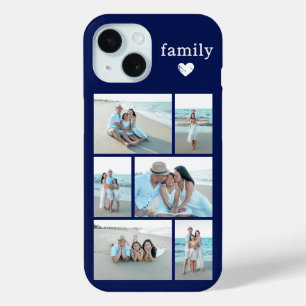 Moderne Familie 6 Foto Navy Blau Case-Mate iPhone Hülle