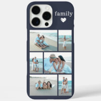 Moderne Familie 6 Foto Navy BlauGrau