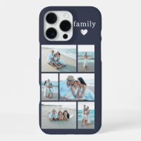 Moderne Familie 6 Foto Navy BlauGrau