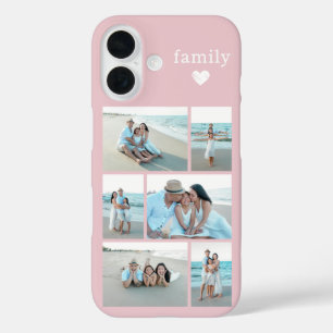 Moderne Familie 6 Foto Rosa Erröten iPhone 16 Hülle