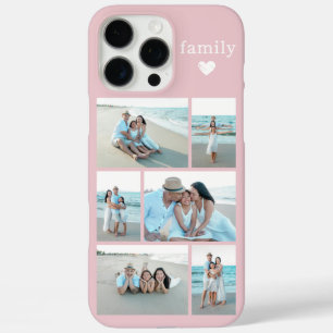 Moderne Familie 6 Foto Rosa Erröten iPhone 16 Pro Max Hülle
