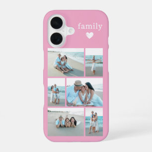 Moderne Familie 6 Foto Rosa iPhone 16 Hülle