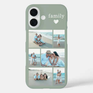 Moderne Familie 6 Foto Sagegrün iPhone 16 Hülle