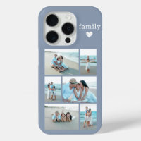 Moderne Familie 6 Foto Staubblau