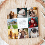 Moderne Familie 8 Foto Collage Weihnachtsplatz Feiertagskarte<br><div class="desc">Ein einzigartiges und originelles Design für diese quadratische Weihnachtsfamilie,  mit einer 8-Foto-Collage.</div>