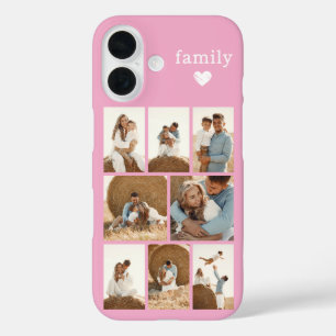 Moderne Familie 8 Foto Rosa iPhone 16 Hülle