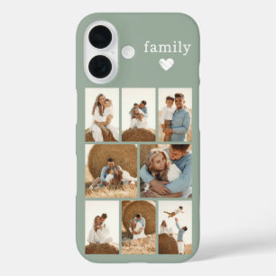 Moderne Familie 8 Foto Sagegrün iPhone 16 Hülle