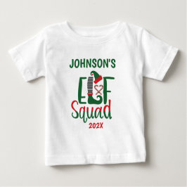 Moderne Familie Matching Elf Squad Weihnachten Baby T-shirt