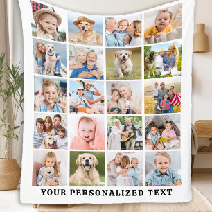 Moderne Familie Personalisiert Niedlich 20 Fotos C Fleecedecke