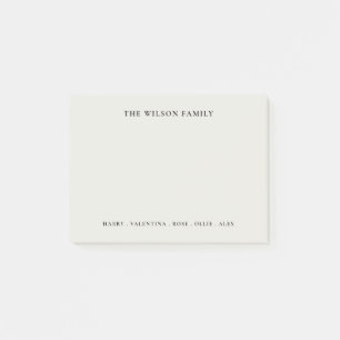 Moderne Familie Post-it Klebezettel