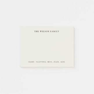 Moderne Familie Post-it Klebezettel