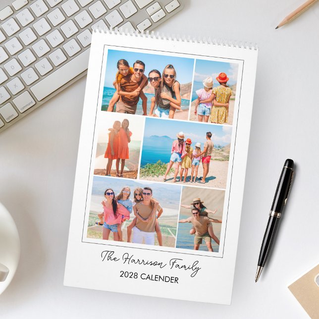 Moderne Familien-Foto-Collage Kalender (Von Creator hochgeladen)