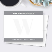 Moderne Familien Nachname Anfangsbuchstabe Grau Sc