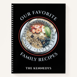 Moderne Familienfavoriten Rezepte Kochbuch Schwarz Notizbuch