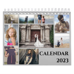 Moderne Familienfoto Collage 2023 Kalender