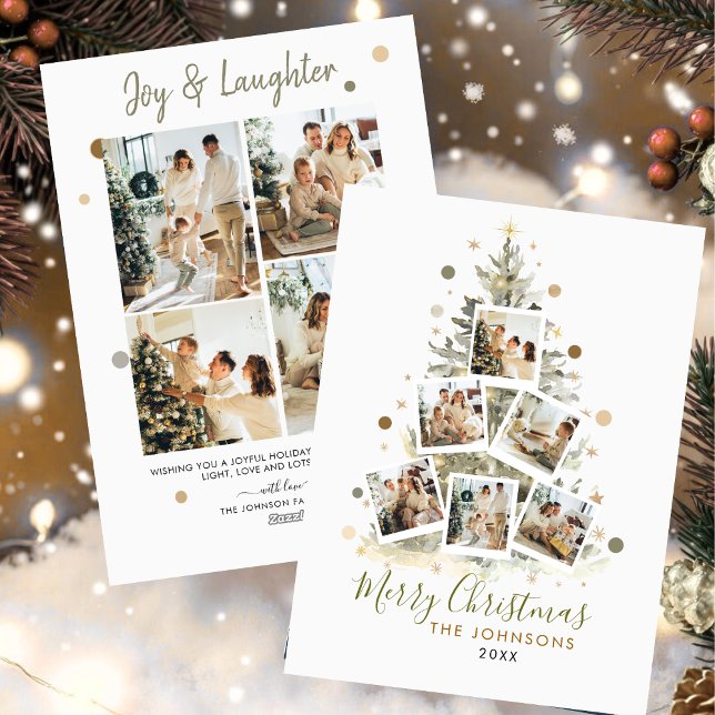 Moderne Familienfoto Collage Frohe Weihnachten (Von Creator hochgeladen)