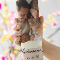 Moderne Familienfoto & Personalisierte Namensgesch