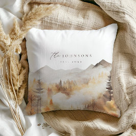 Moderne Familienname Pillow Rustic Kabine Dekorati Kissen