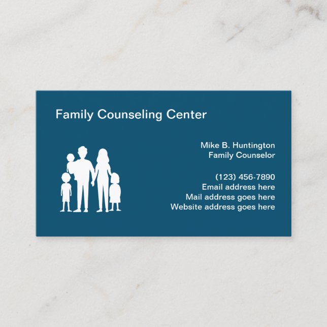 Moderne Family Counseling Services - Visitenkarte (Vorderseite)