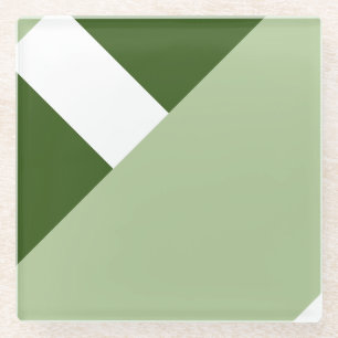 Moderne Farbblock-Geometrie 2 Glasuntersetzer