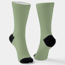Moderne Farbe Grün Schlicht Solid Color Socken