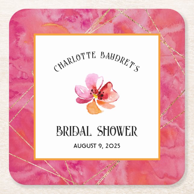 Moderne Farbe Rechteckiger Pappuntersetzer (Vorderseite)