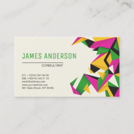 Moderne Farben Abstrakt Beruflich Visitenkarte