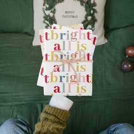 Moderne Farben alles ist hell | Happy Holiday Geschenkpapier Set