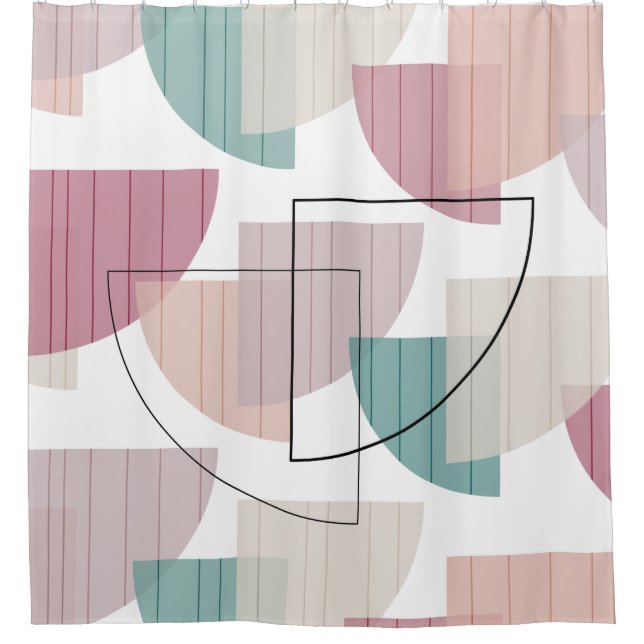 Moderne Farben aus dem Mittelalter Duschvorhang (Vorderseite)