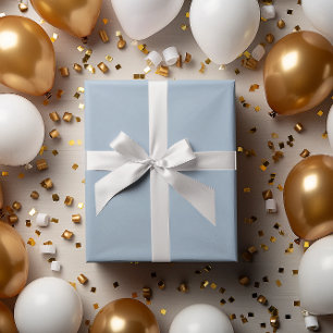 Moderne Farben Breezy Baby Blue Wrapping Papier Ro Geschenkpapier