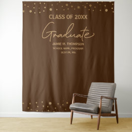Moderne Farben der braunen Goldschule Wandteppich