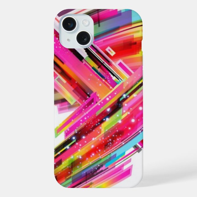 Moderne Farben iPhone Hülle (Rückseite)