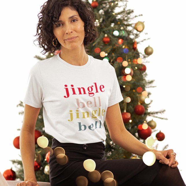 Moderne Farben Jingle Bell Jingle Bell T-Shirt (Von Creator hochgeladen)